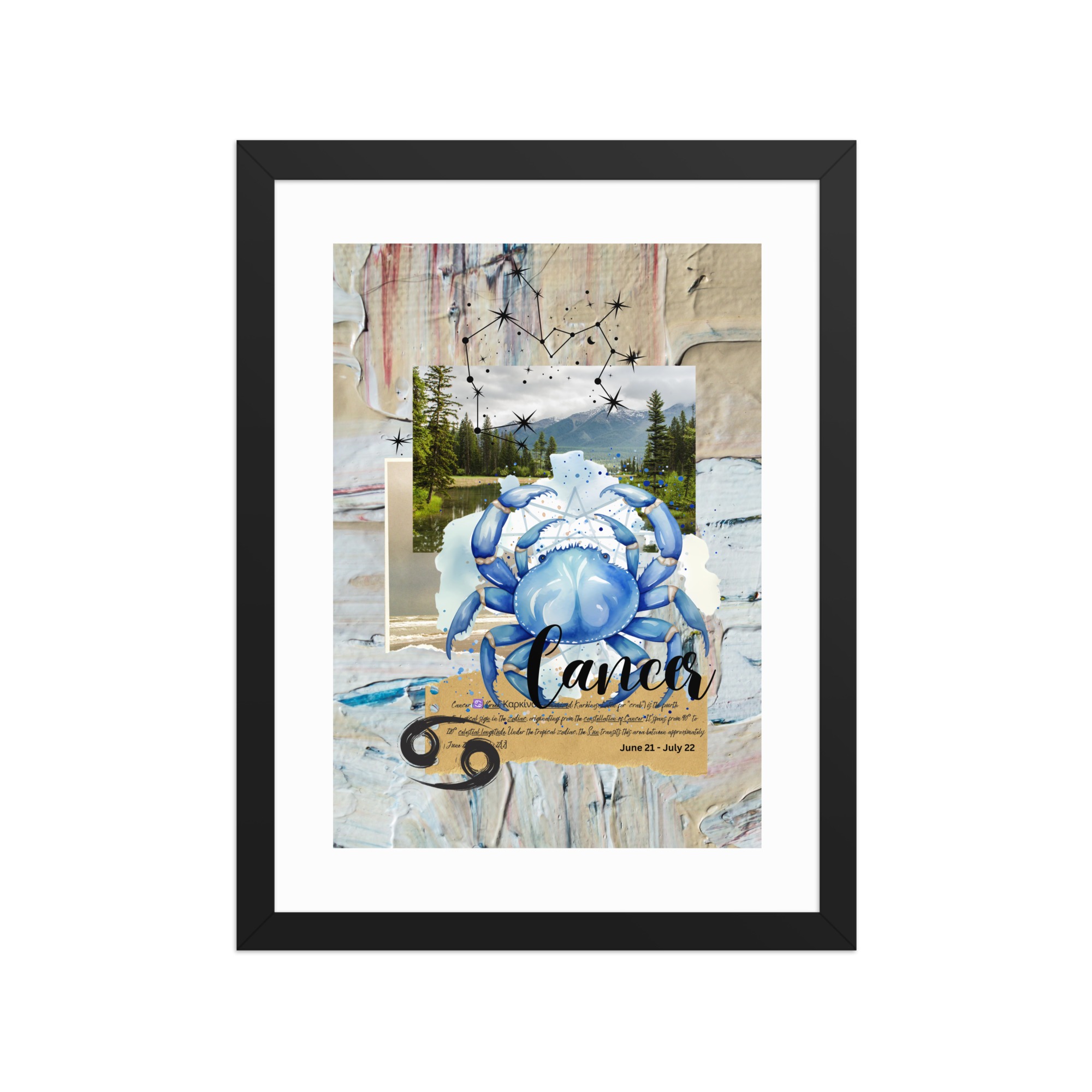 Framed Poster: "Cancer" - Image 2
