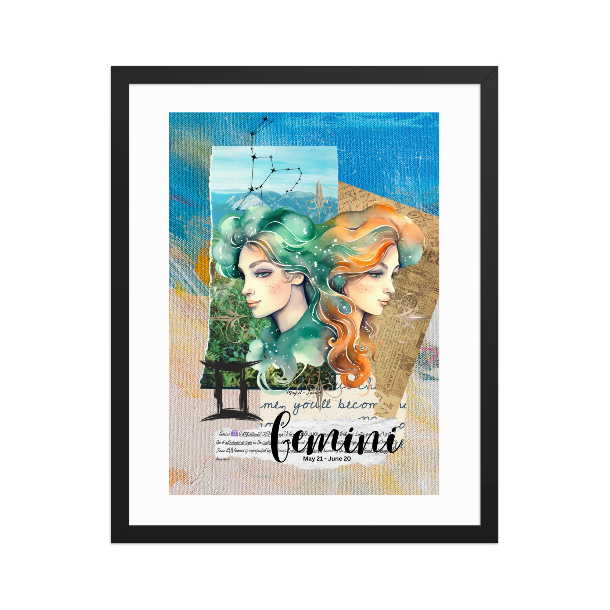 Framed Poster: "Gemini" - Image 3