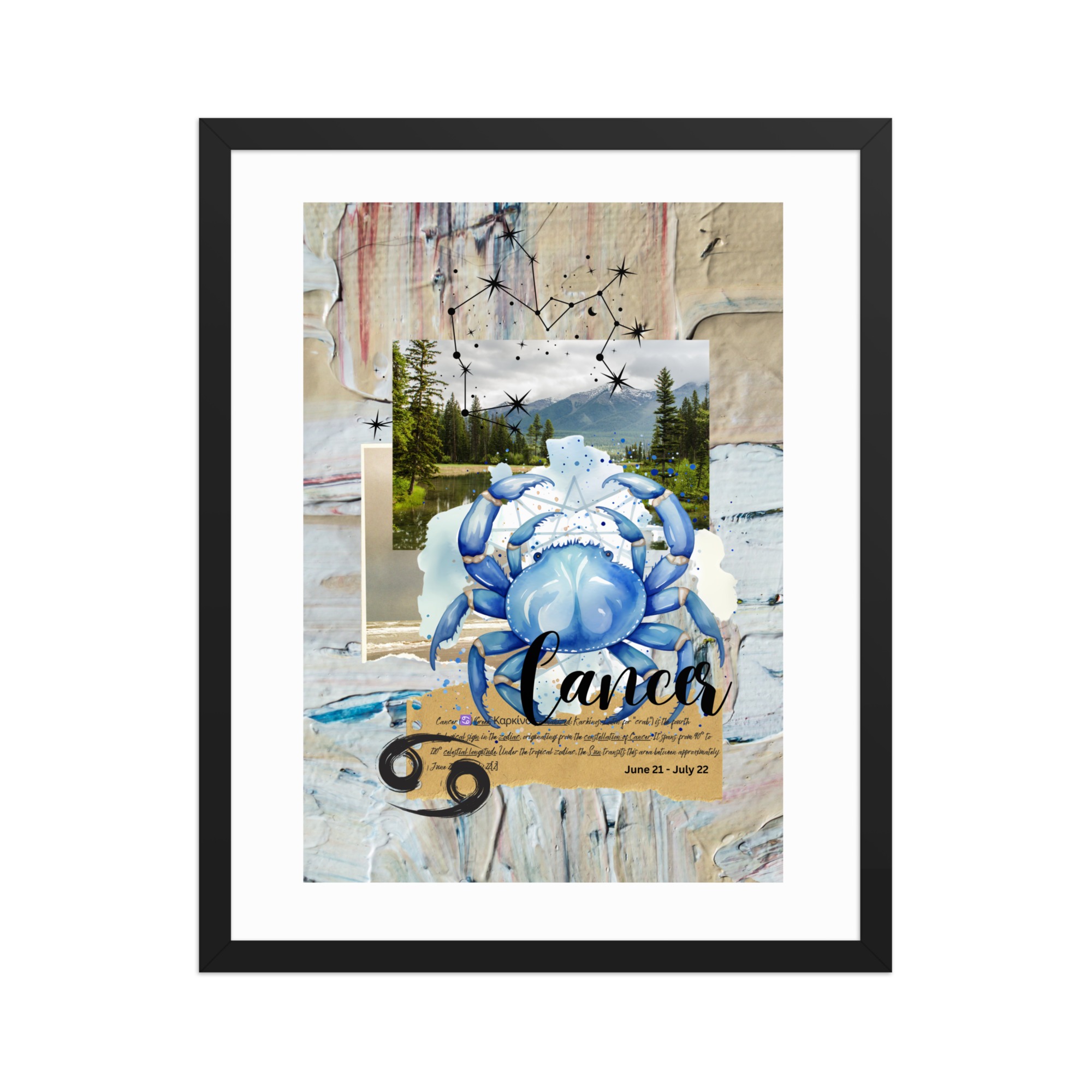 Framed Poster: "Cancer" - Image 3