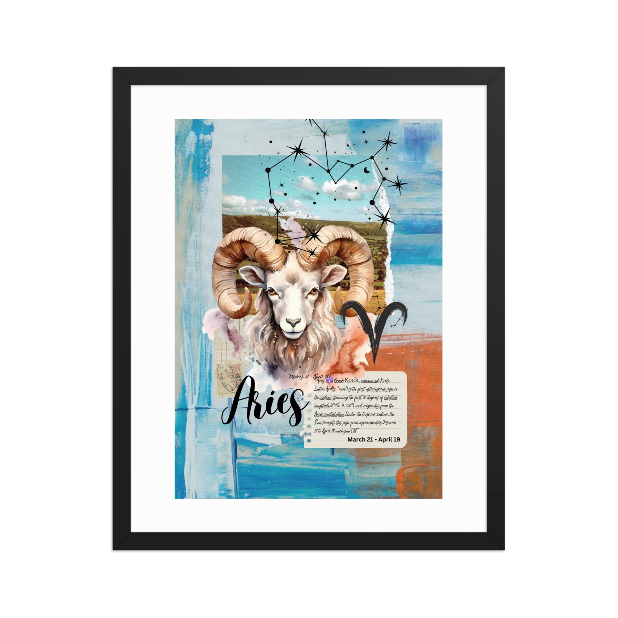 Framed Poster: "Aries" - Image 3