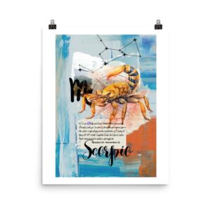 Unframed Poster: "Scorpio"