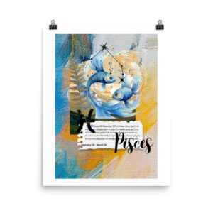 Unframed Poster: "Pisces"