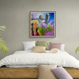 Canvas Print: "Alaska Pink flower Dance" - Thumbnail Image 4