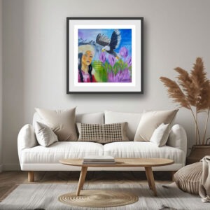 Fine Art Poster: "Alaska Pink flower Dance" - Thumbnail Image 2