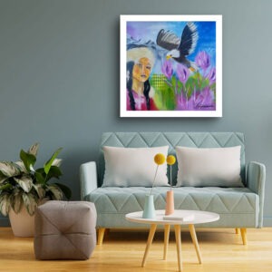 Fine Art Poster: "Alaska Pink flower Dance" - Thumbnail Image 3