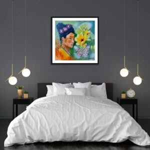 Premium Semi-Glossy Paper Poster: "Butterflies and Flowers Remain Untouched" - Thumbnail Image 3