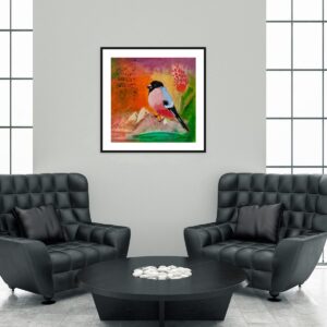 Premium Semi-Glossy Paper Poster: "Little Lucky Bird 1" - Thumbnail Image 2