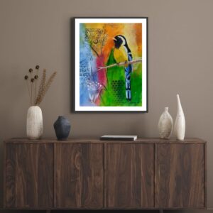 Premium Semi-Glossy Paper Poster: "Little Lucky Bird 8" - Thumbnail Image 3