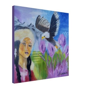 Canvas Print: "Alaska Pink flower Dance" - Thumbnail Image 2