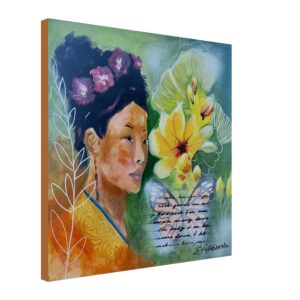 Canvas Print: "Butterflies and Flowers Remain Untouched" - Thumbnail Image 3