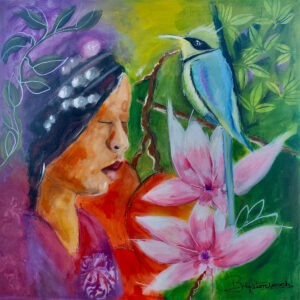 Canvas Print: "Tribute to the Tribe Woman"