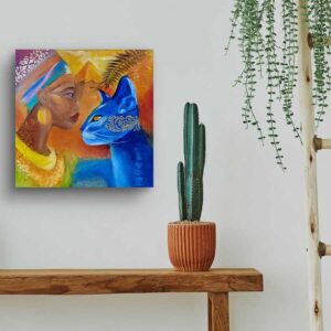 "Blue Cat of the Nile" (Original) - Thumbnail Image 3