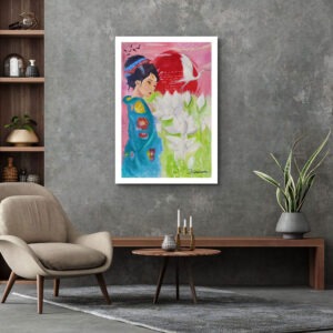Premium Semi-Glossy Paper Poster: "White Sweet Beauty" - Thumbnail Image 3