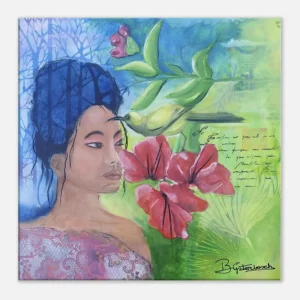 Canvas Print: "A Bird Wispering"