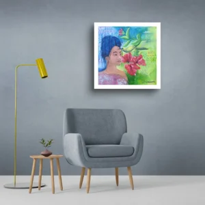 Premium Semi-Glossy Paper Poster: "A Bird Wispering" - Thumbnail Image 2