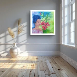 Premium Semi-Glossy Paper Poster: "A Bird Wispering" - Thumbnail Image 3