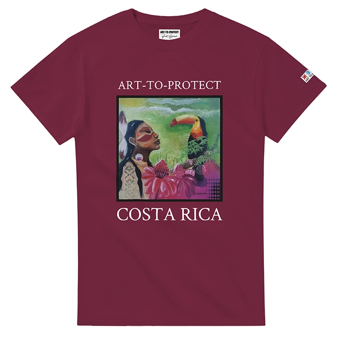 T-shirt Costa Rica Queens_maroon_front
