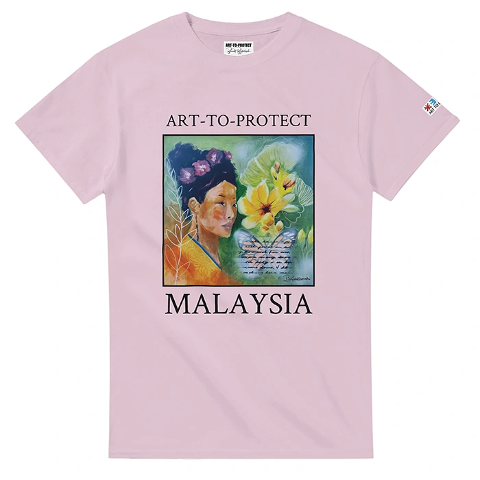 T-shirt Malaysia Butterflies_light-pink_front