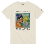 T-shirt Malaysia Butterflies_natural_front