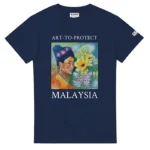 T-shirt Malaysia Butterflies_navy_front