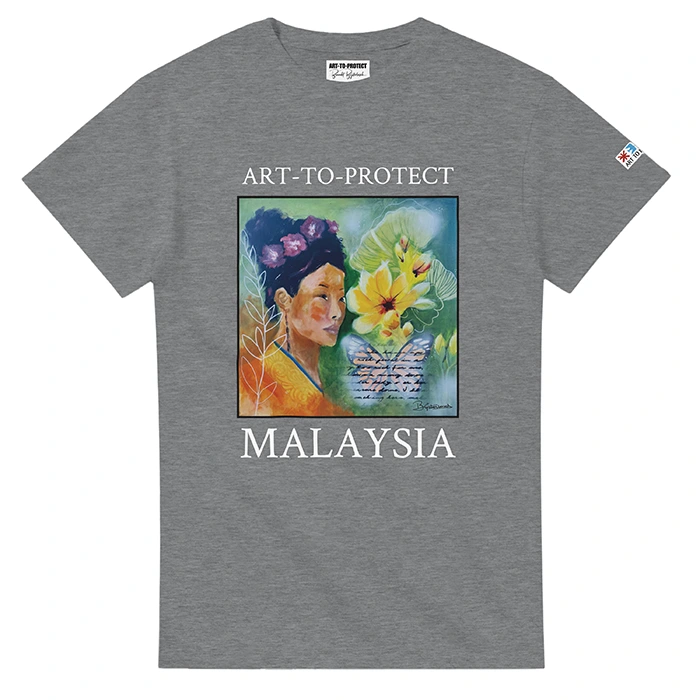 T-shirt Malaysia Butterflies_sport-grey_front
