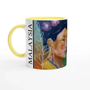 Ceramic Mug | Malaysia |Butterflies and Flowers Remain Untouched
