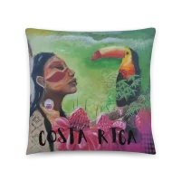 Cotton pillow case | Costa Rica | Queens of the Jungle - Thumbnail Image 1