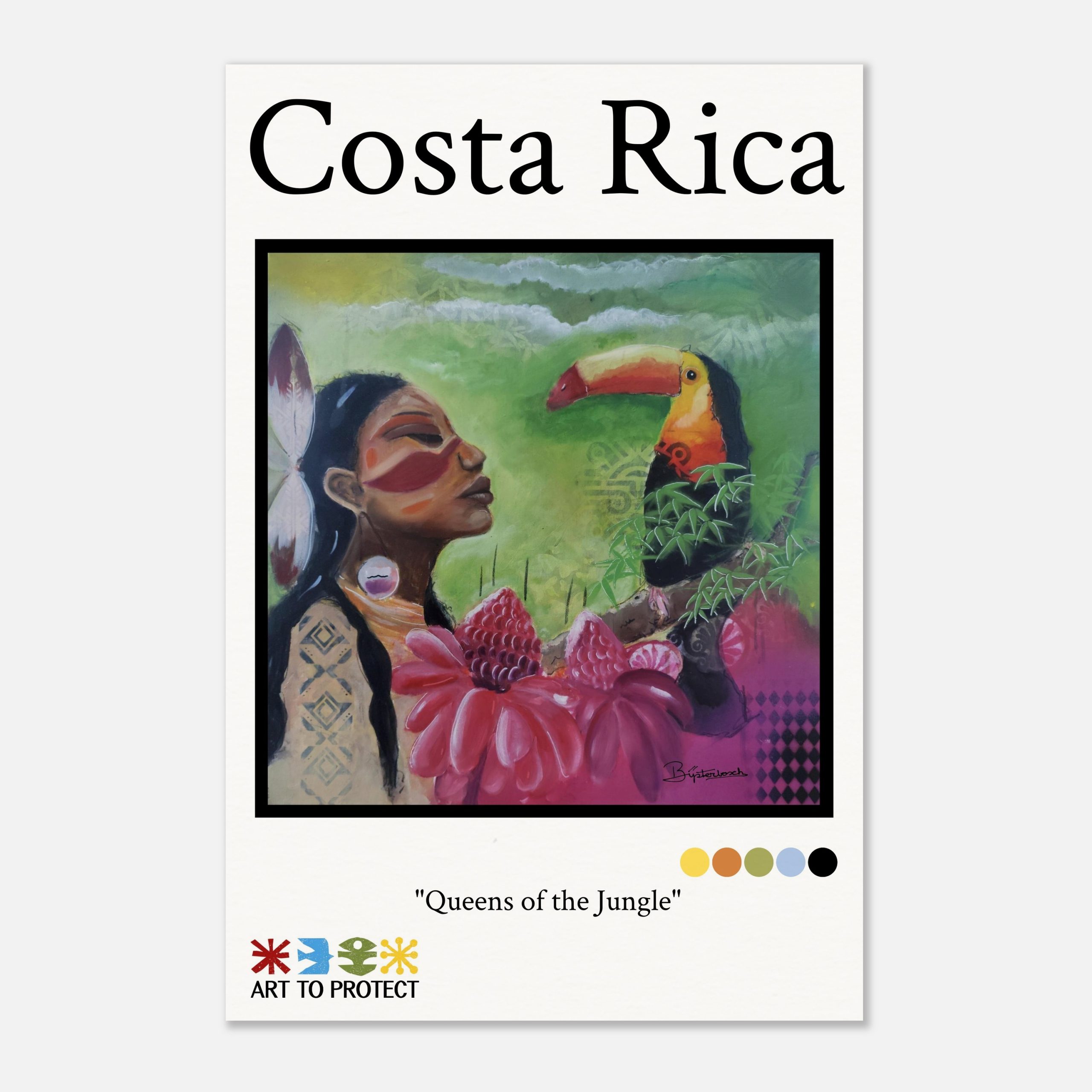 Museum-Quality Matte Paper Poster | Costa Rica| Queens of the Jungle - Image 1