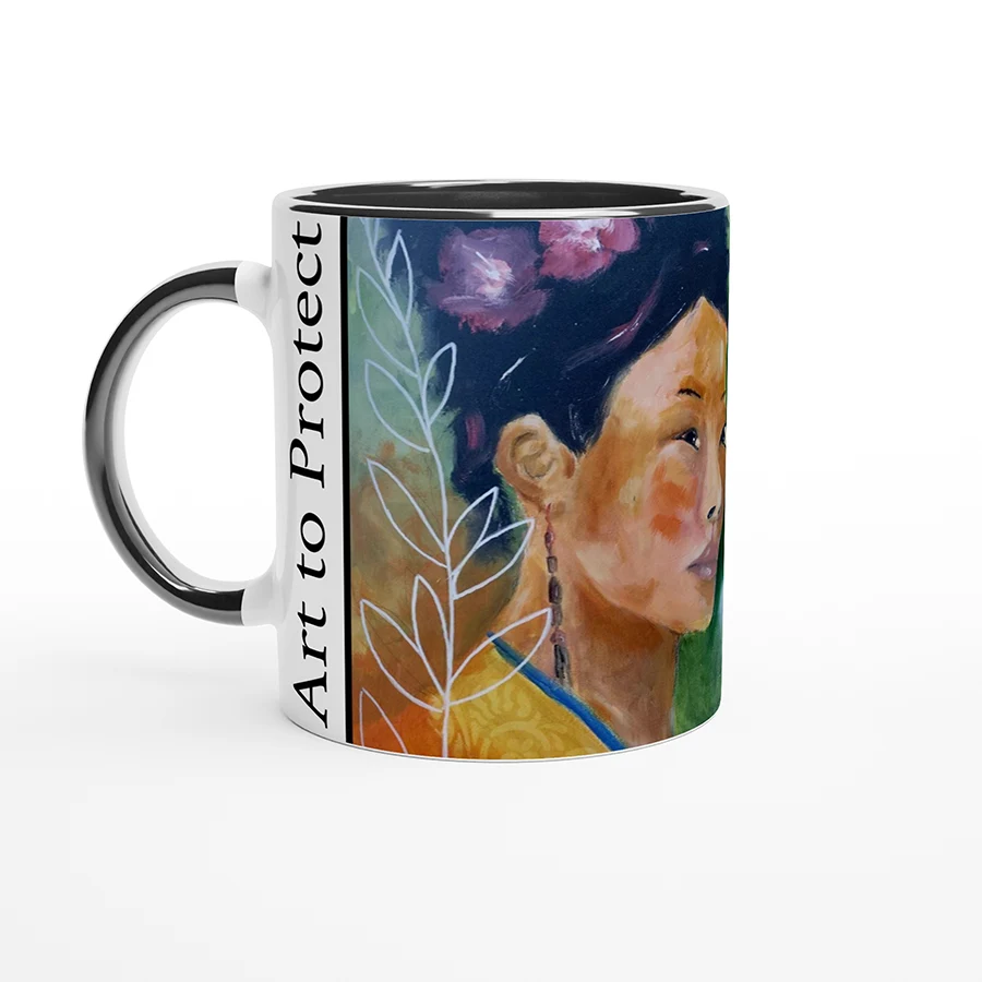 Ceramic Mug | Butterflies and Flowers Remain Untouched - Image 6