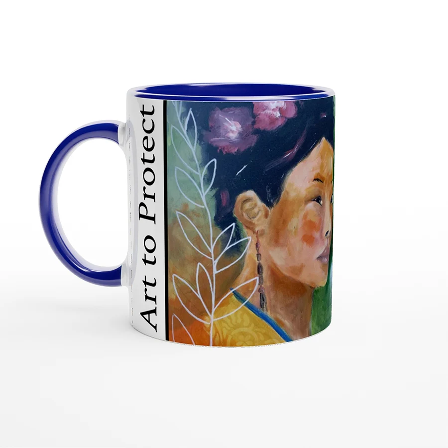 Ceramic Mug | Butterflies and Flowers Remain Untouched - Image 3