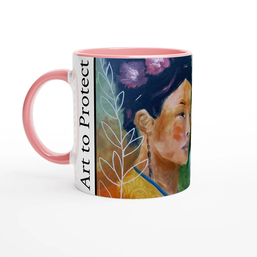 Ceramic Mug | Butterflies and Flowers Remain Untouched - Image 2