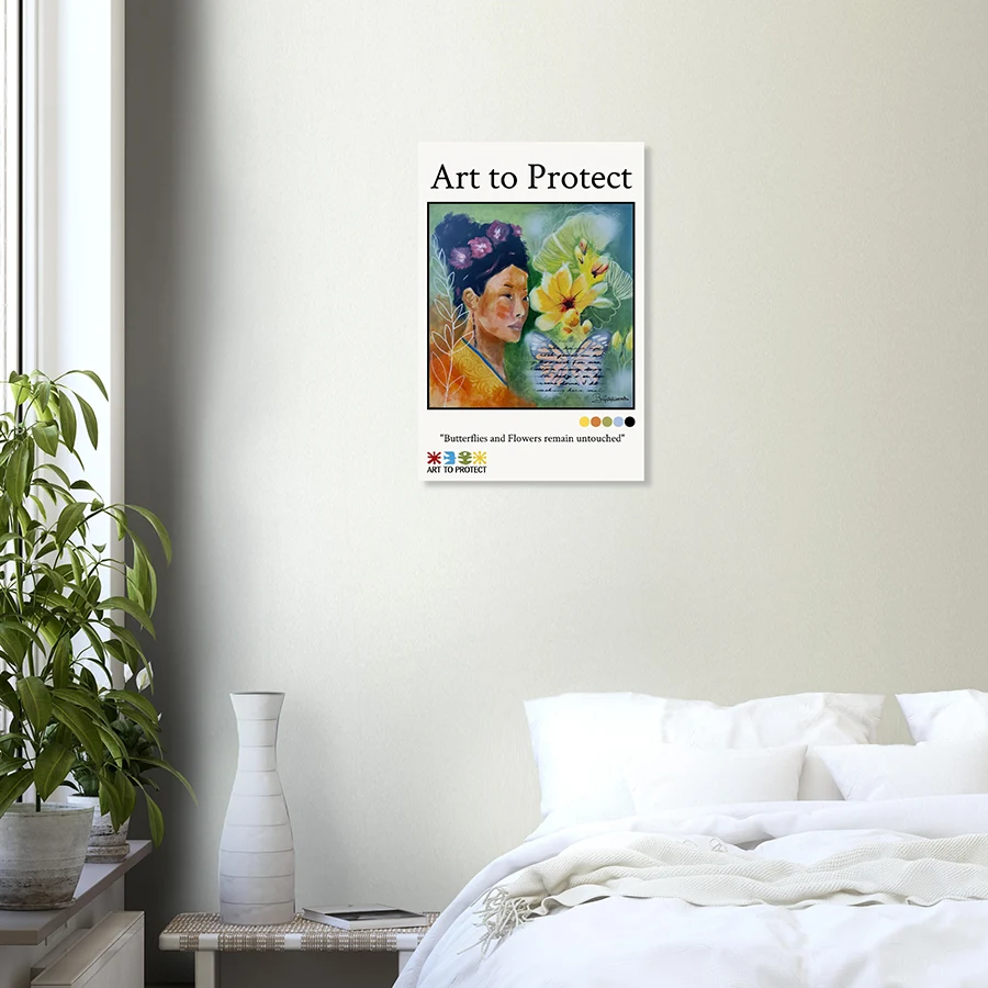 Museum-Quality Matte Paper Poster | Butterflies and Flowers remain Untouched - Image 3
