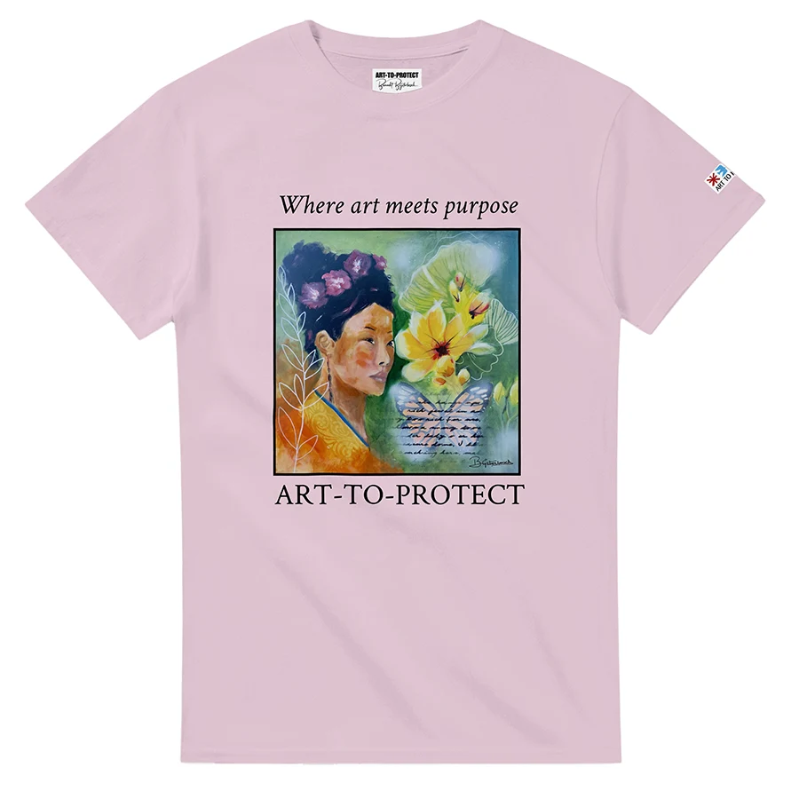 T-shirt | Butterflies and Flowers Remain Untouched - Image 7