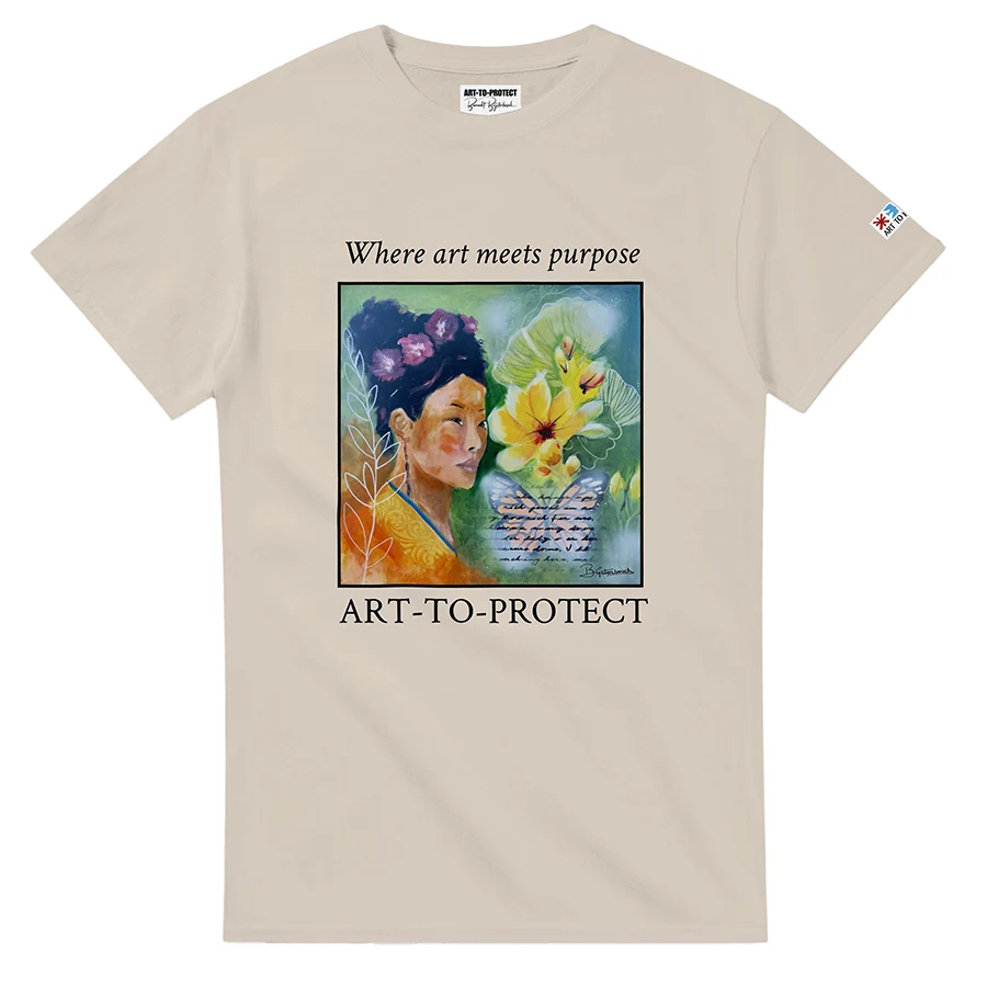 T-shirt | Butterflies and Flowers Remain Untouched - Image 6