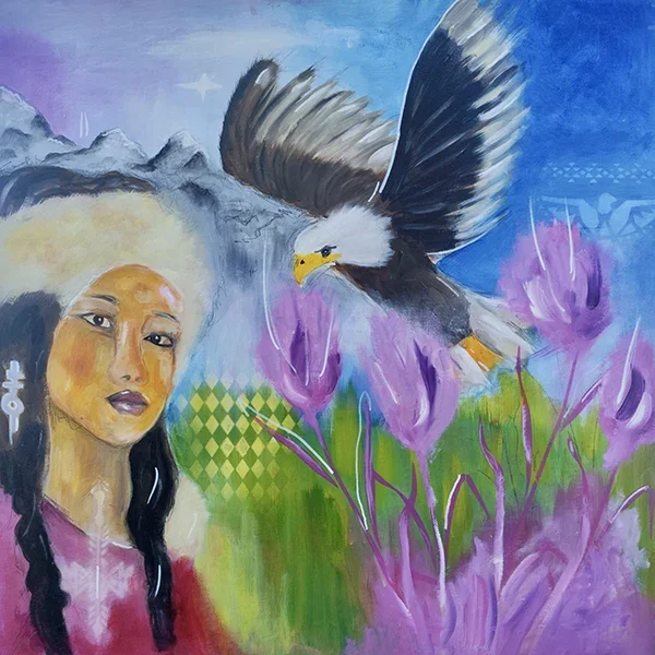 Alaska Pink flower Dance-600